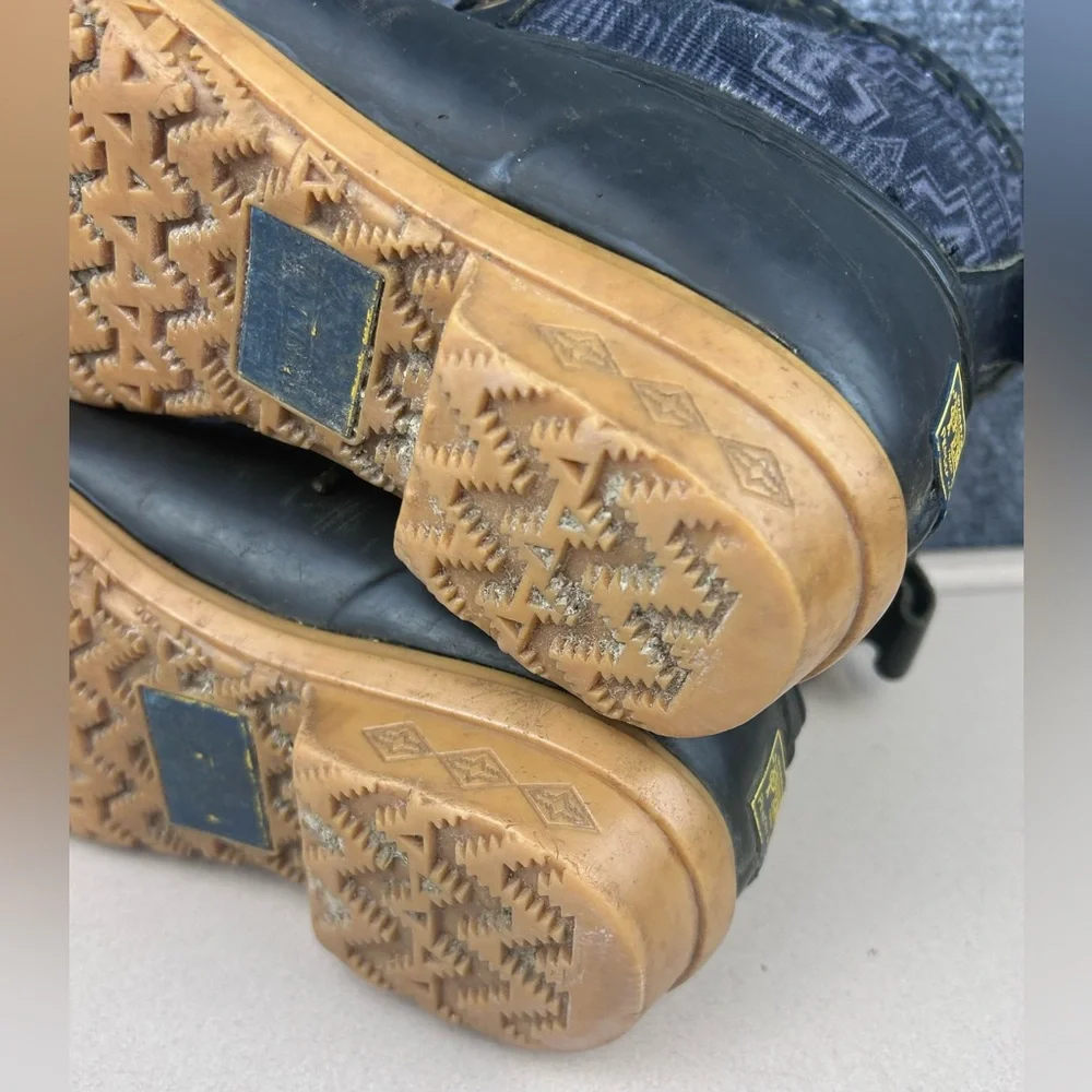 Pendleton Heritage Women’s Duck Boots Western Print Size 6